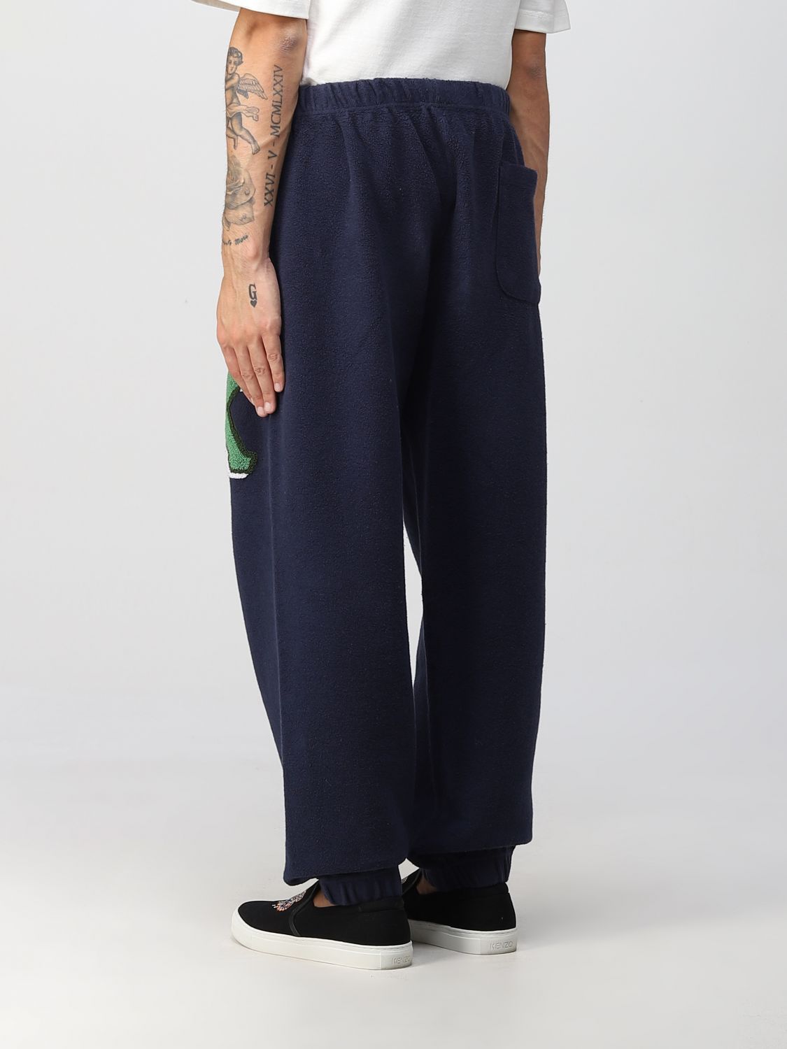 KENZO: pants for man - Navy | Kenzo pants FC65PA7764MJ online on GIGLIO.COM