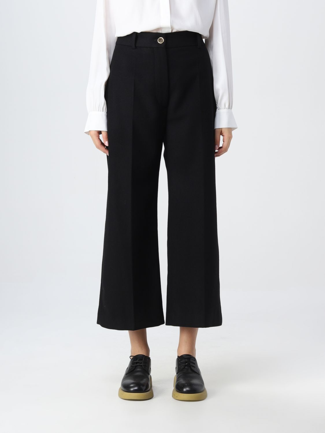 PATOU: pants for woman - Black | Patou pants TR0010003 online on GIGLIO.COM