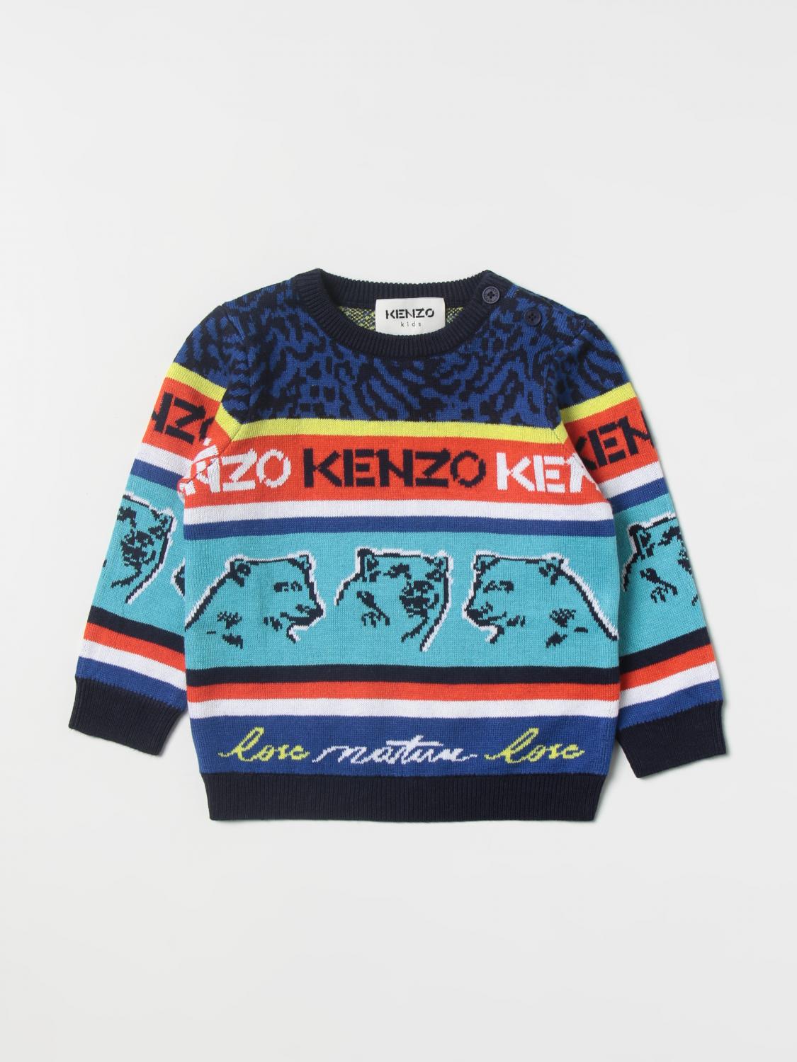 KENZO JUNIOR sweater for baby Blue Kenzo Junior sweater K05447