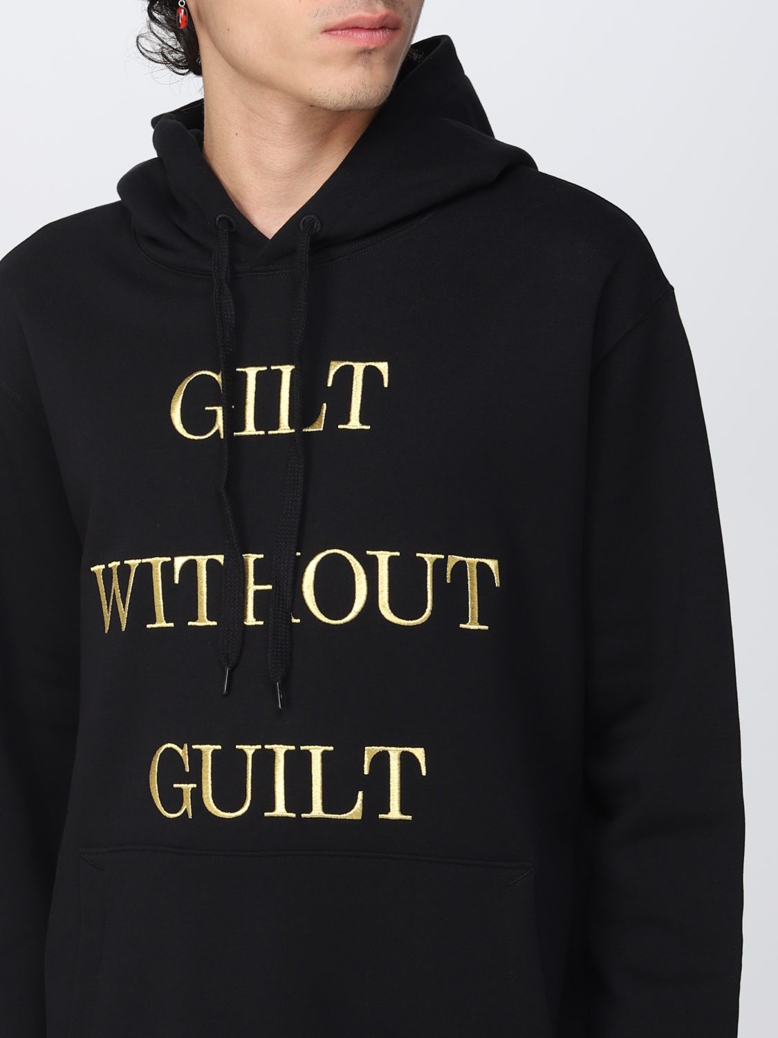 MOSCHINO COUTURE: Gilt Without Guilt sweatshirt - Black | Moschino Couture  sweatshirt 17887228 online on 