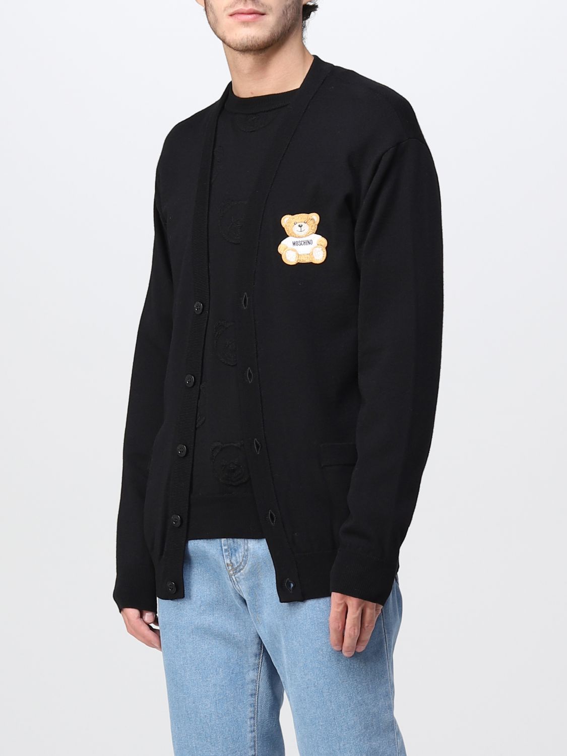 MOSCHINO COUTURE: jumper for men - Black | Moschino Couture jumper ...