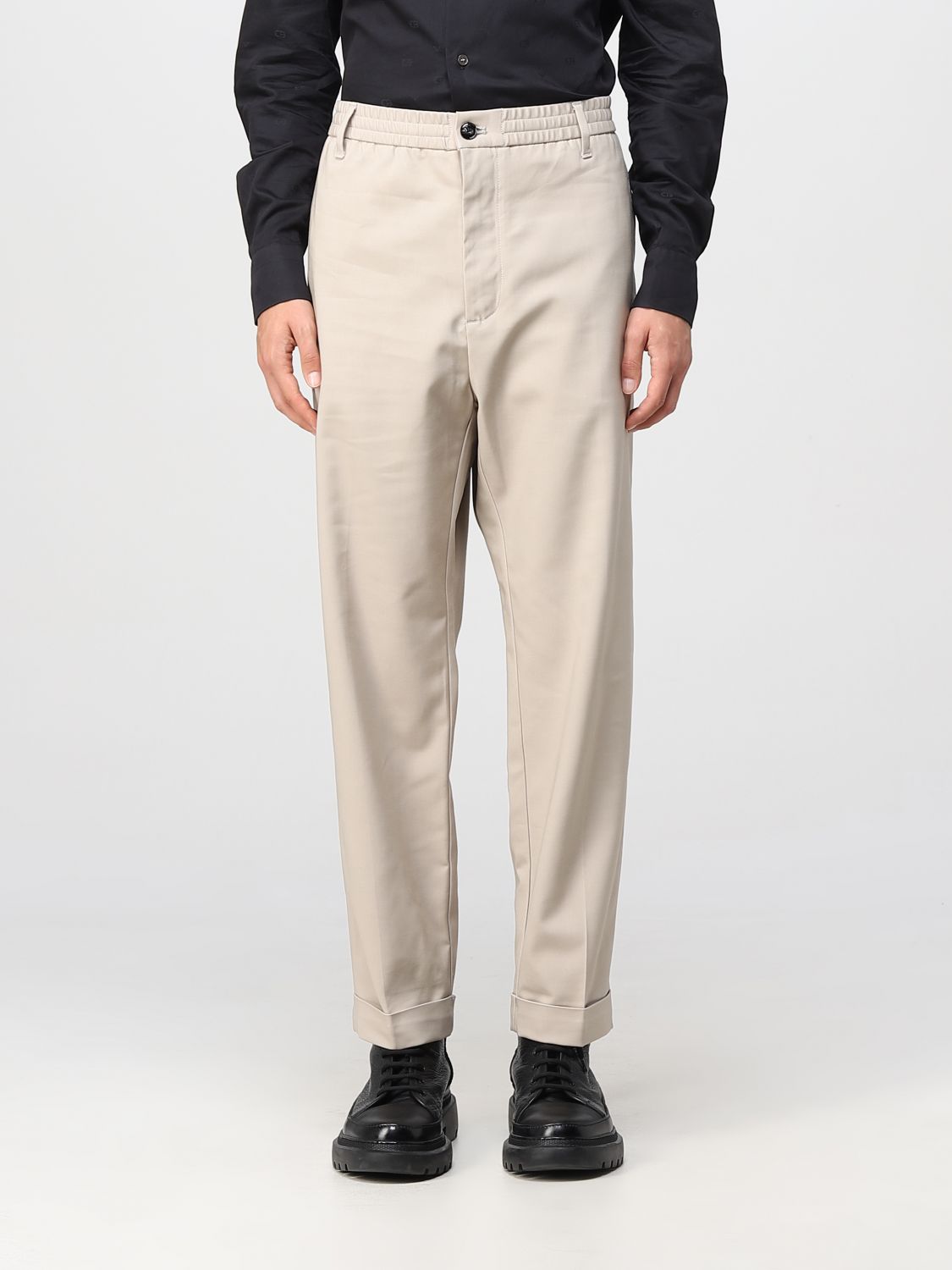 EMPORIO ARMANI: pants for man - Beige | Emporio Armani pants 6L1PL41NHOZ  online on 