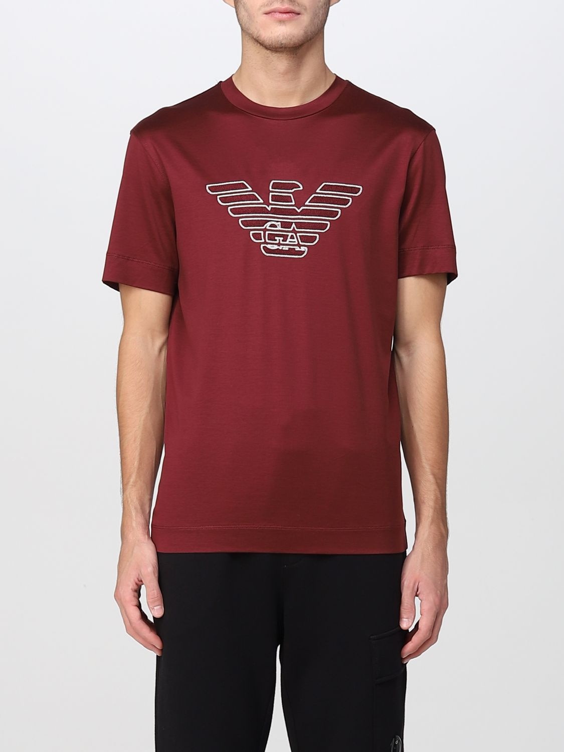 Stuepige metallisk sød smag EMPORIO ARMANI: t-shirt for man - Red | Emporio Armani t-shirt 6L1TH21JUVZ  online on GIGLIO.COM