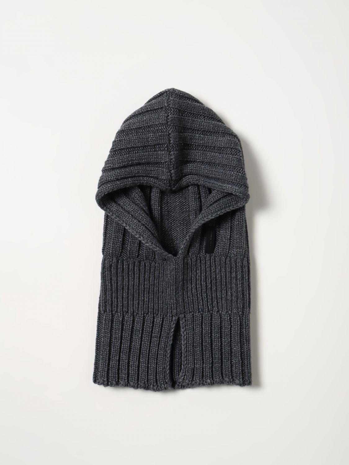 Cappello Emporio Armani: Balaclava Emporio Armani in lana vergine grigio 3