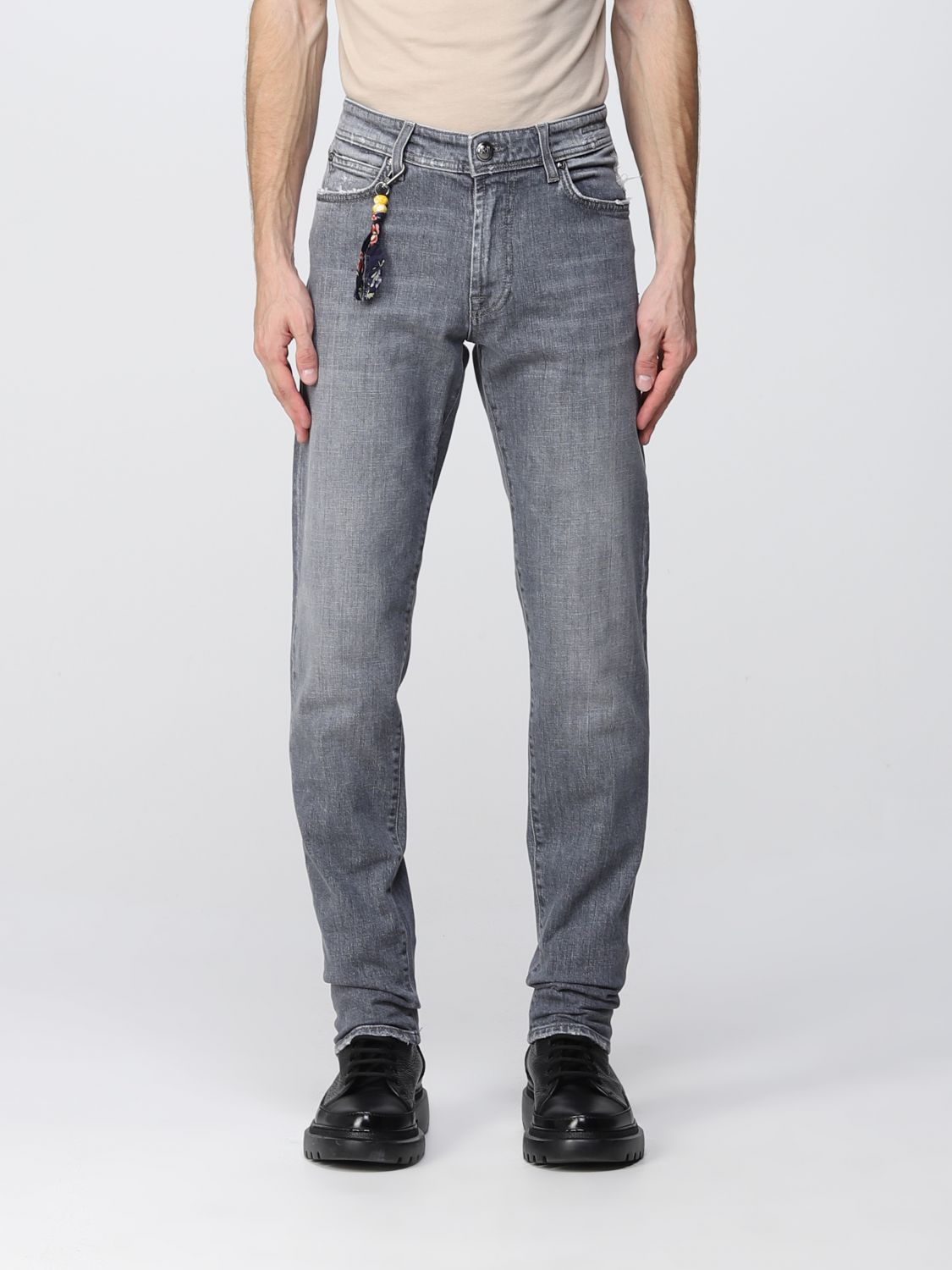 to understand steamer Sinis ROY ROGERS: jeans for man - Grey | Roy Rogers jeans RSU016G0202047 online  on GIGLIO.COM