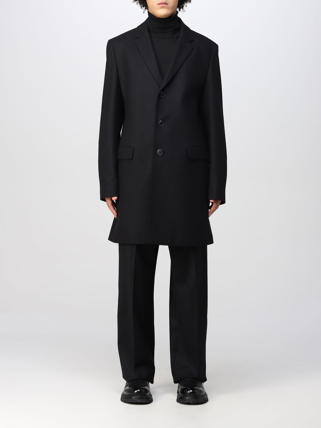 HUGO: coat for man - Black | Hugo coat 50474558 online on GIGLIO.COM