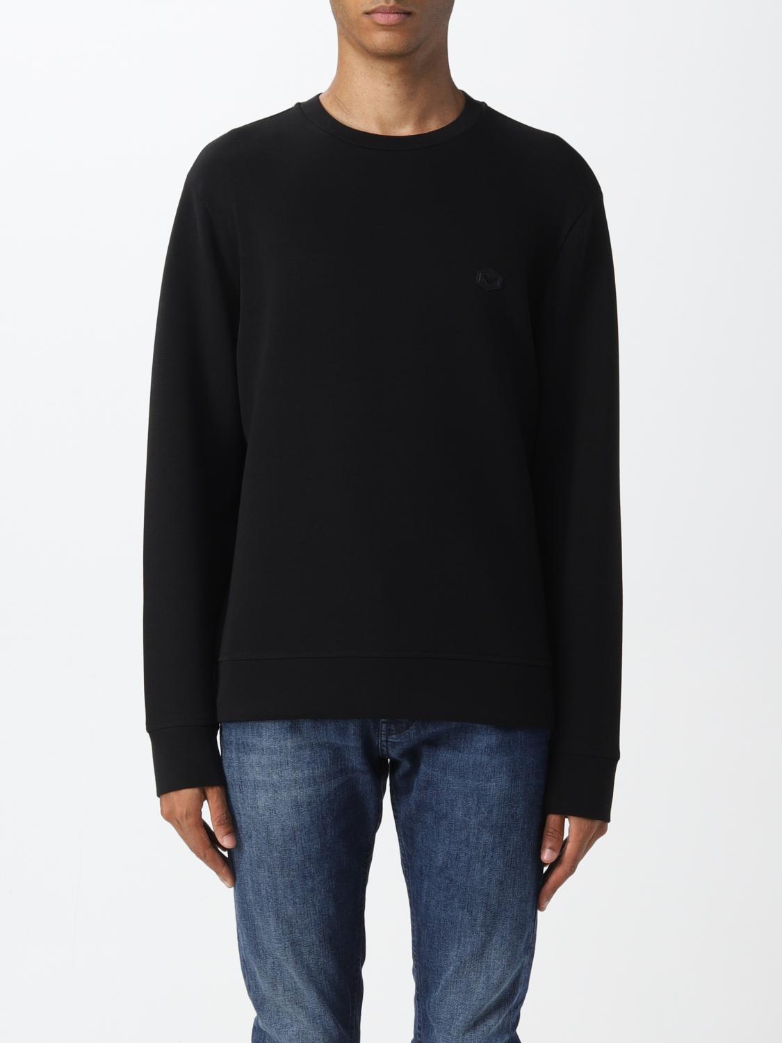 Felpa Emporio Armani: Felpa basic Emporio Armani nero 1