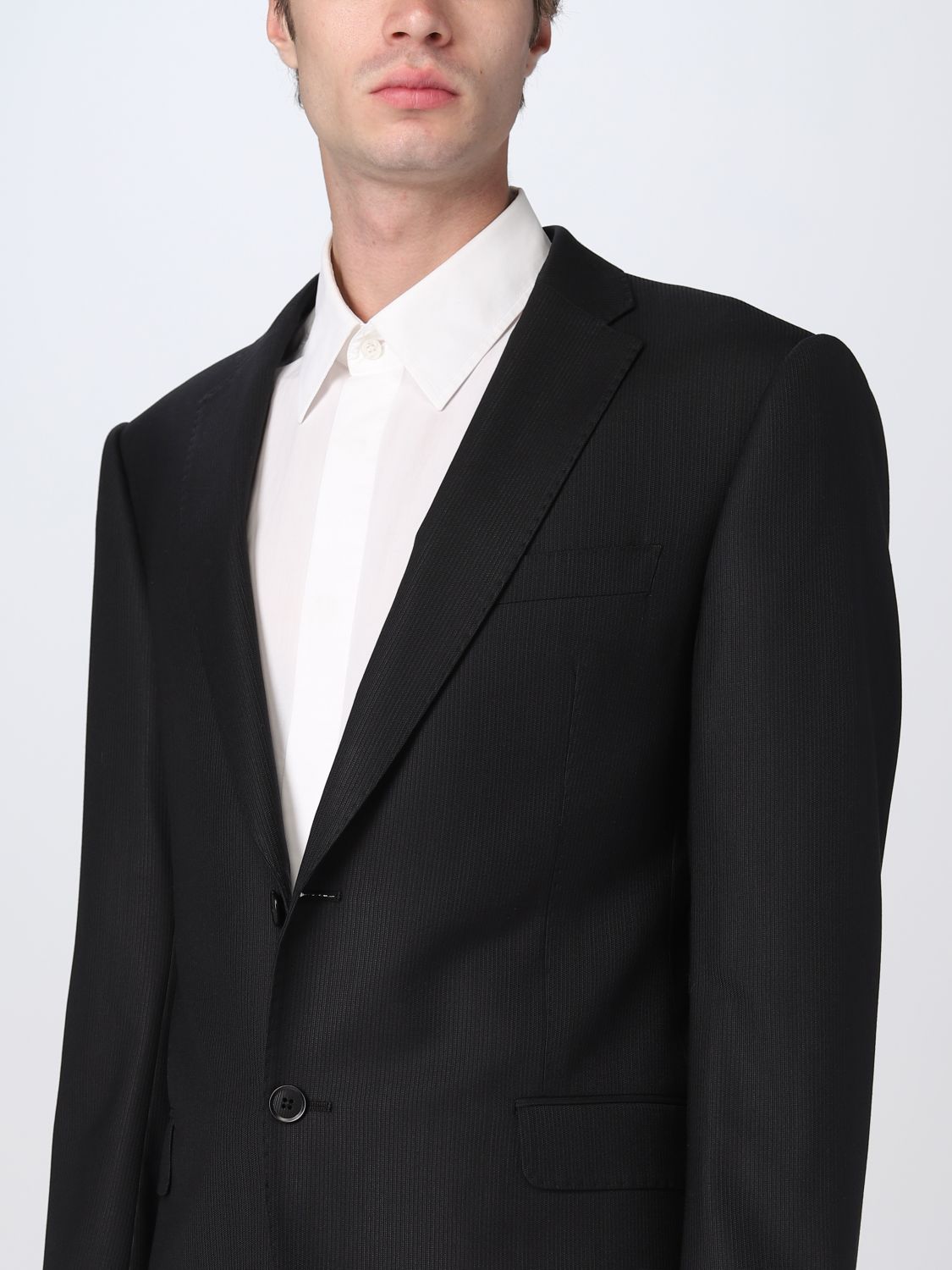 EMPORIO ARMANI: suit for man - Black | Emporio Armani suit H31VMTC1086  online on 
