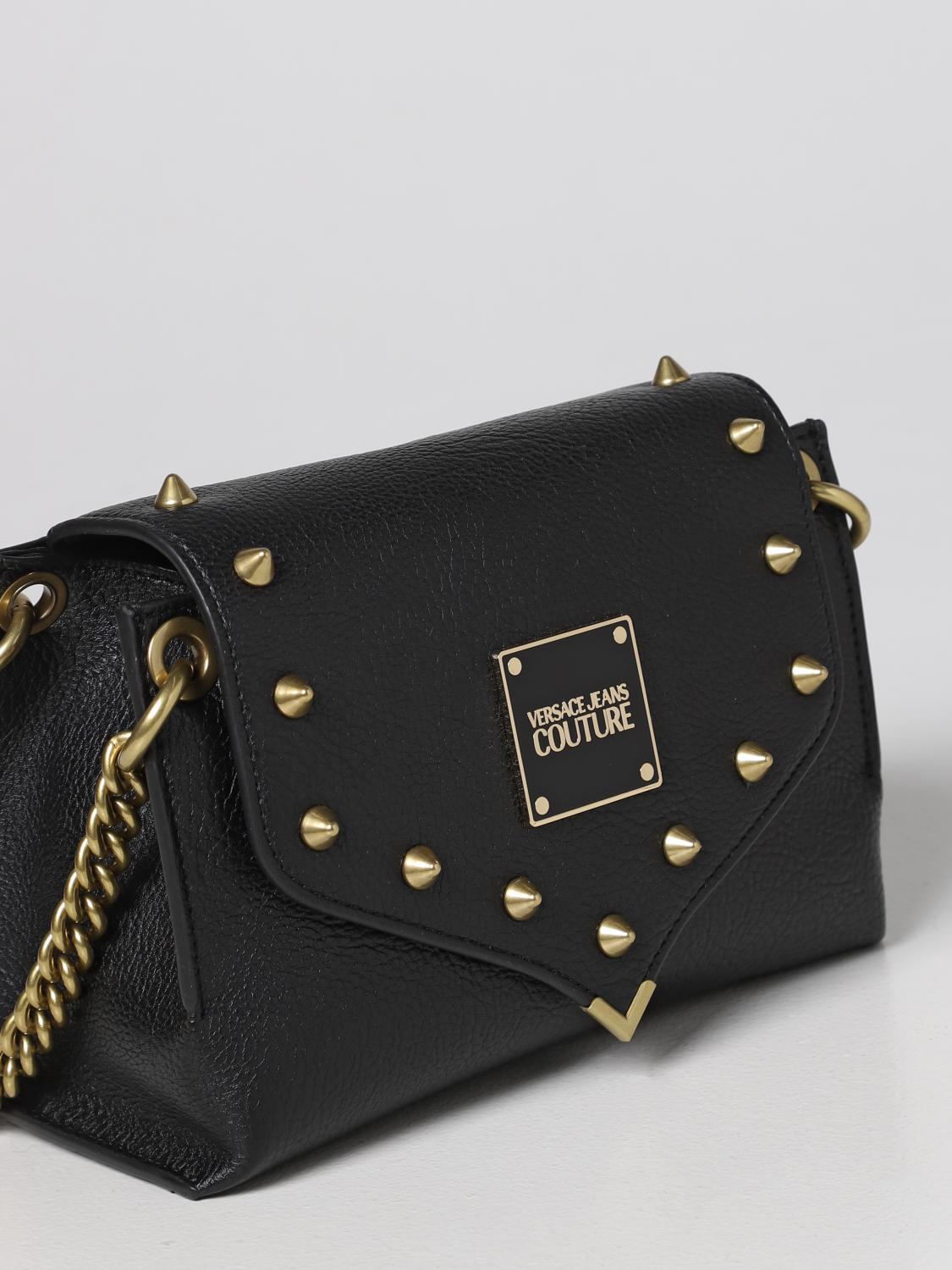 VERSACE JEANS COUTURE shoulder bag for woman Black Versace Jeans Couture shoulder bag