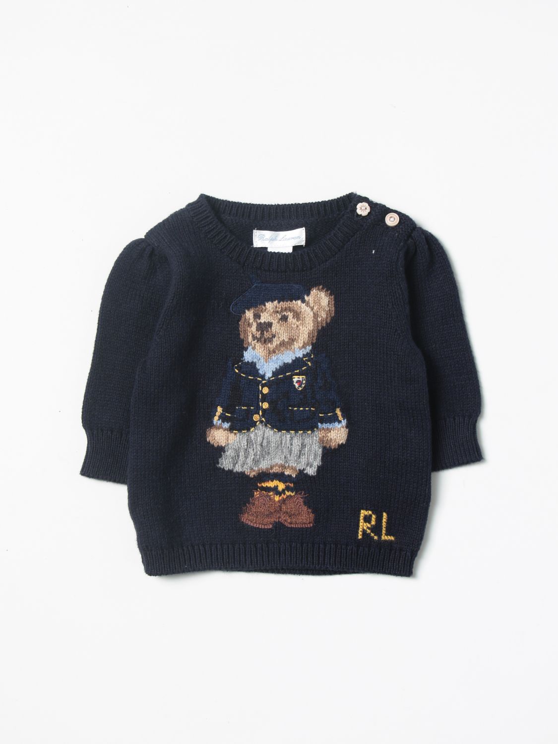 Polo Ralph Lauren Outlet: sweater for baby - Navy | Polo Ralph Lauren  sweater 310877332 online on 