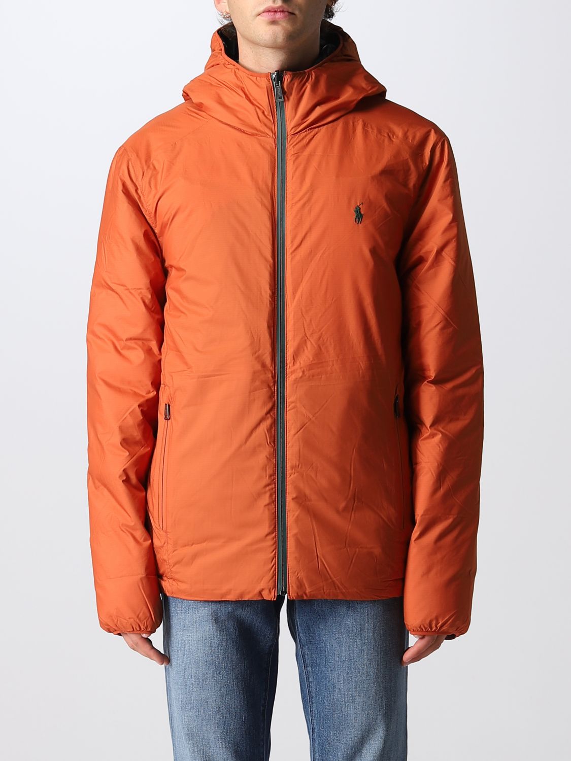 POLO RALPH LAUREN: jacket for man - Orange | Polo Ralph Lauren jacket 710877354 on GIGLIO.COM