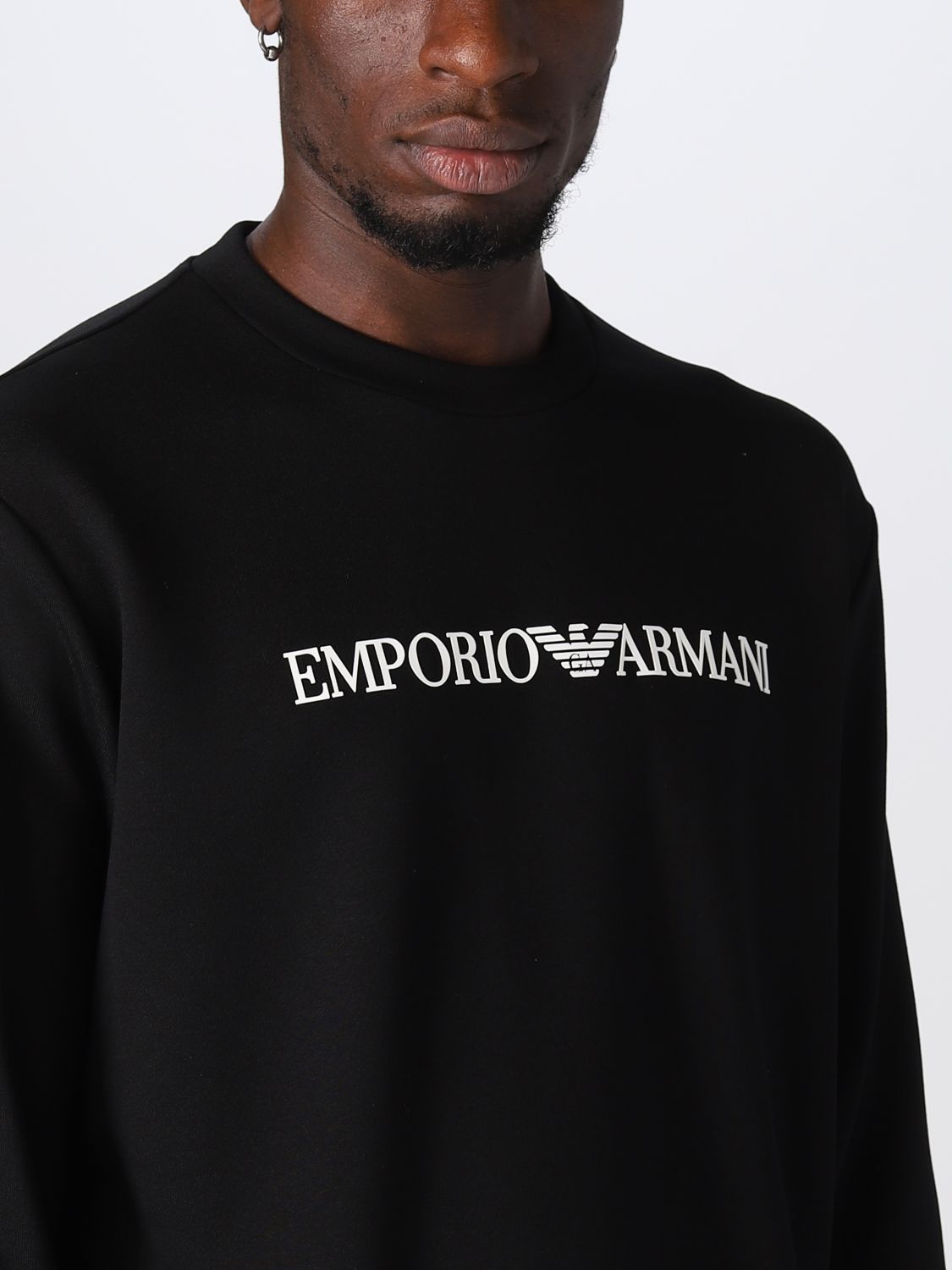 EMPORIO ARMANI: Sudadera para hombre, Negro Sudadera Emporio Armani 8N1MR61JRIZ en línea en GIGLIO.COM