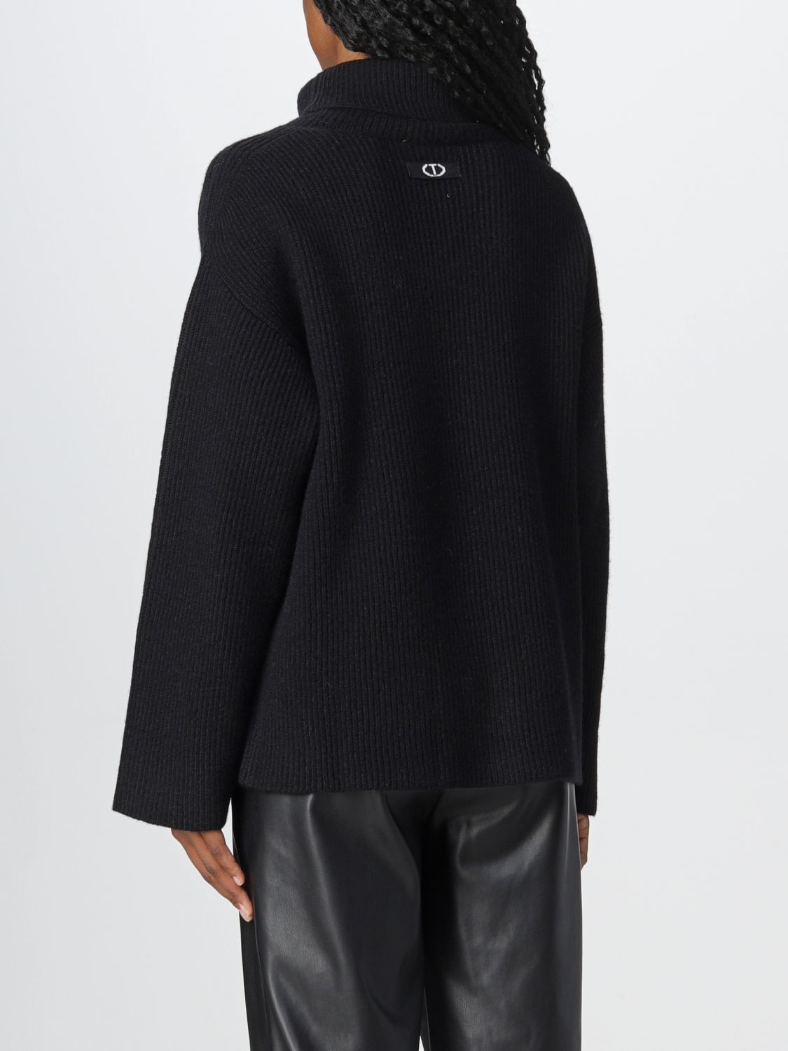 TWINSET: sweater for woman - Black | Twinset sweater 222TT3330 online ...