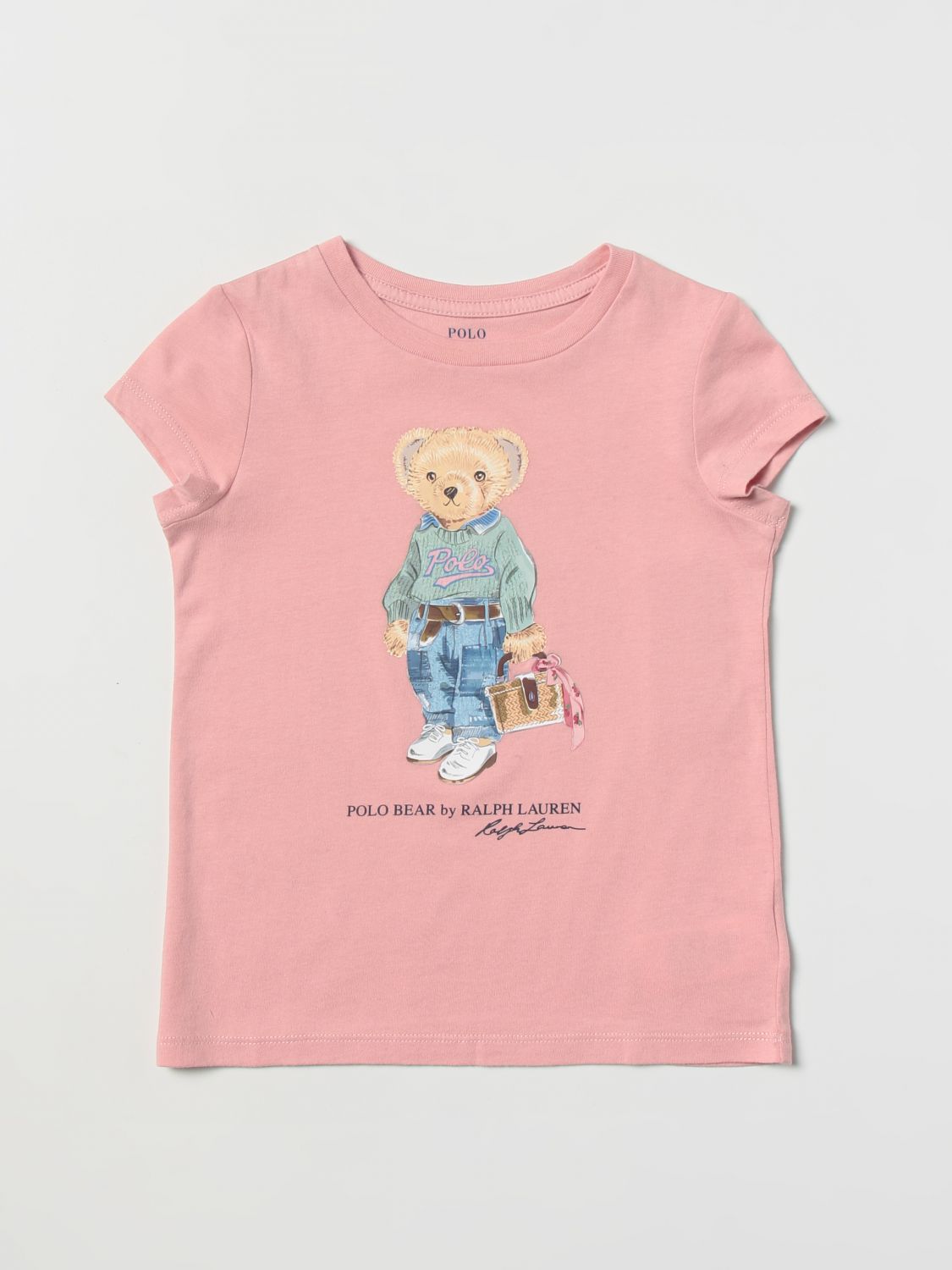 t-shirt polo ralph lauren kids colour pink