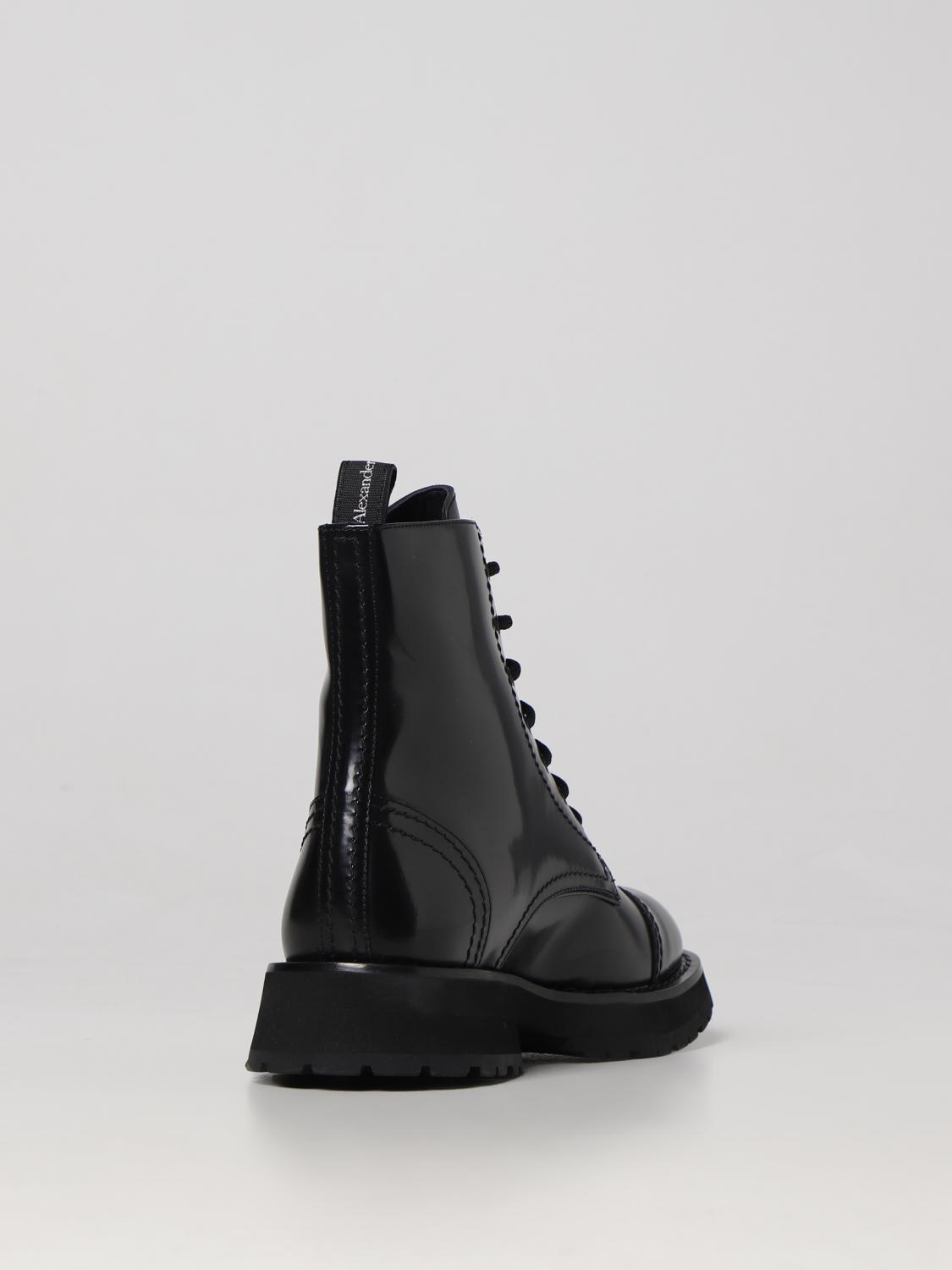 Alexander Mcqueen Ankle Boots Black Leather ref.179926 - Joli Closet