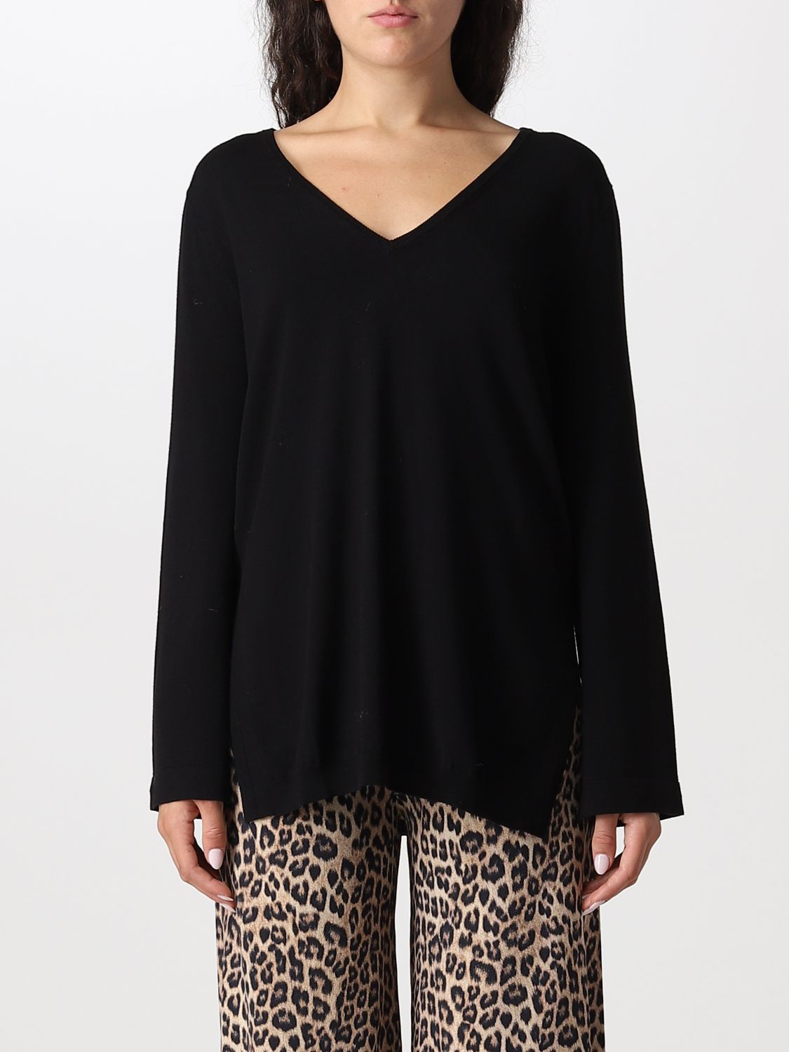 TWINSET: sweater for woman - Black | Twinset sweater 222TP3040 online ...