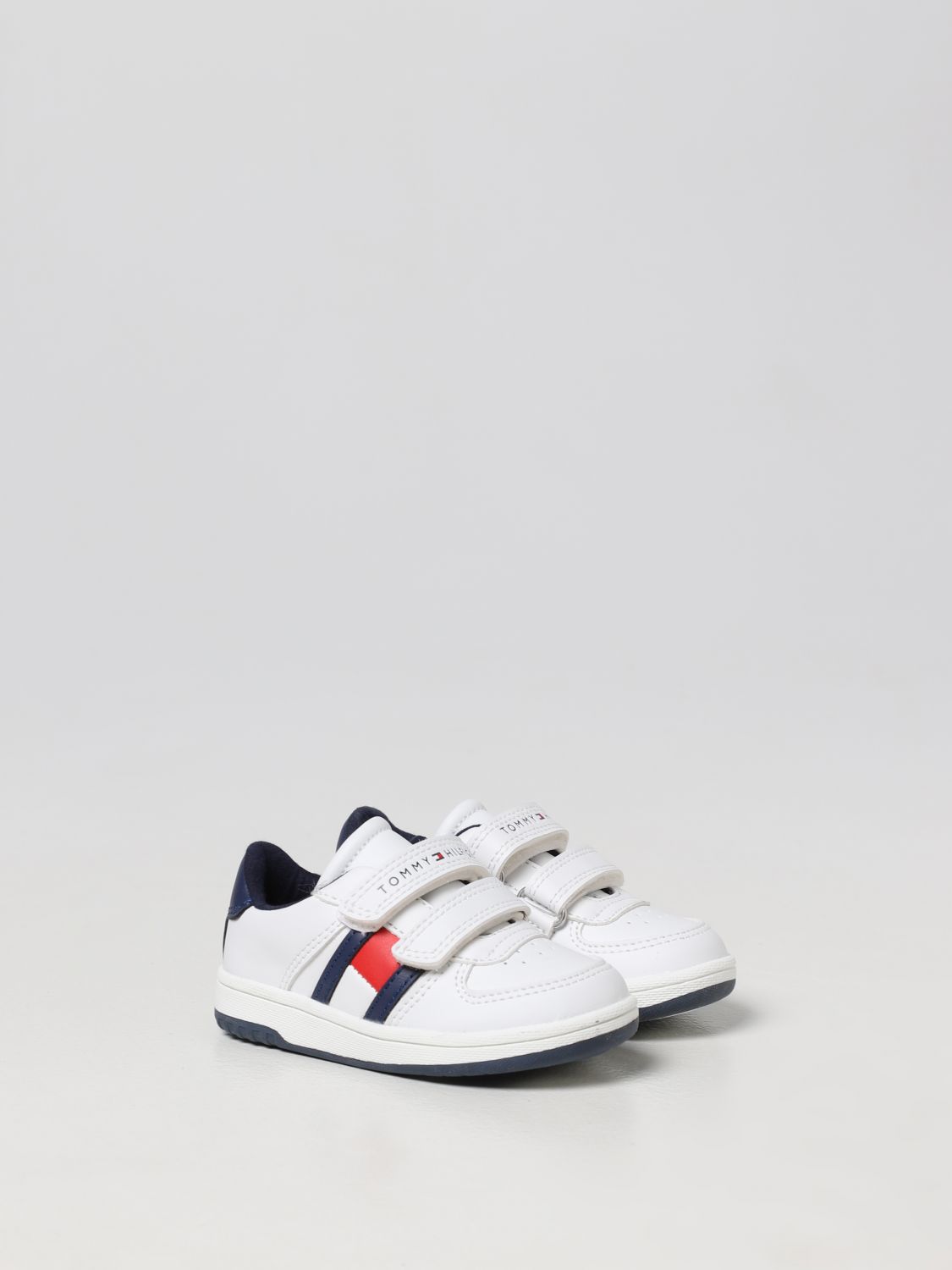Shoes Tommy Hilfiger: Tommy Hilfiger recycled synthetic leather sneakers white 2
