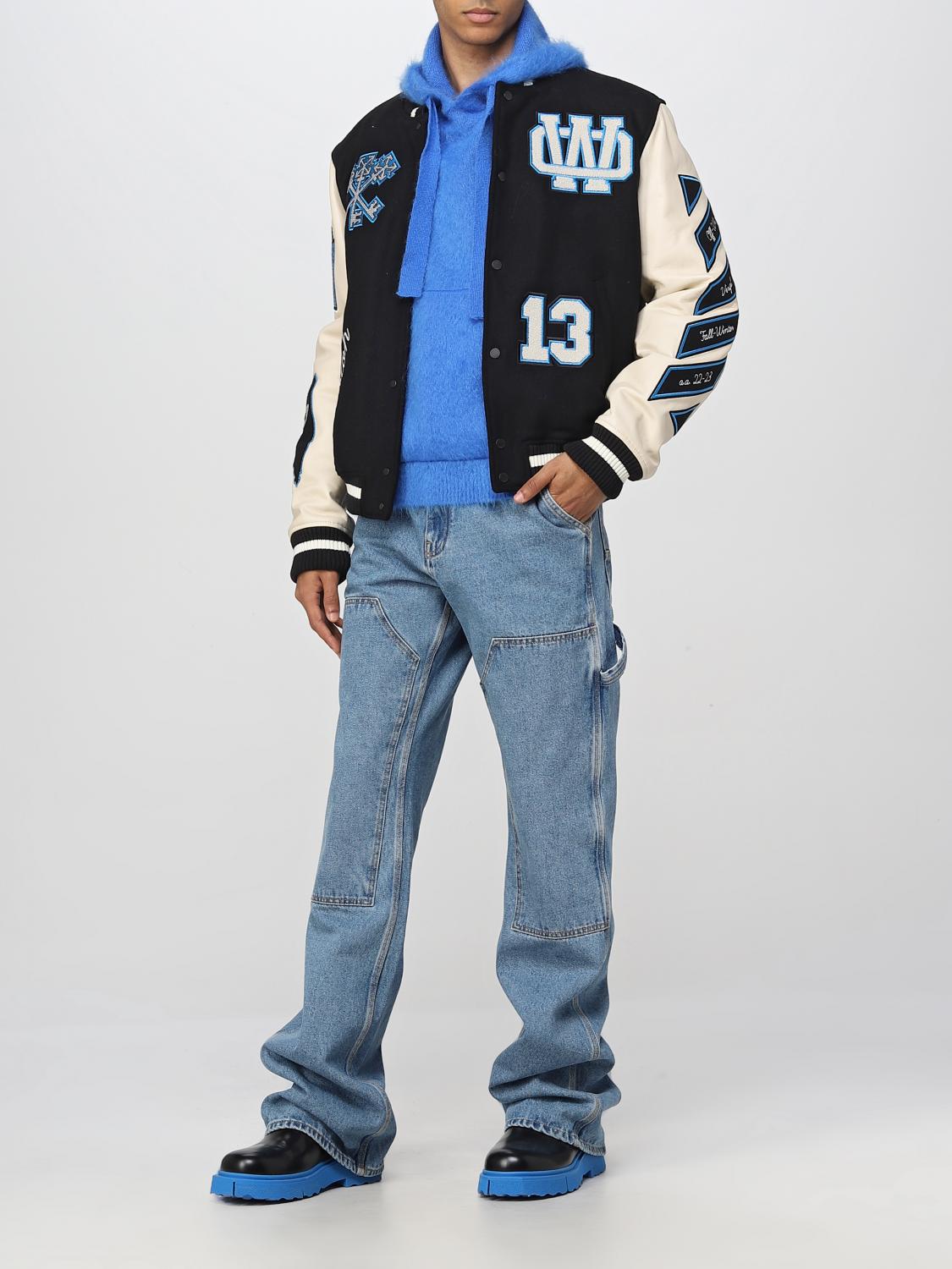 OFFWHITE：ジャケット メンズ ブルー ジャケット