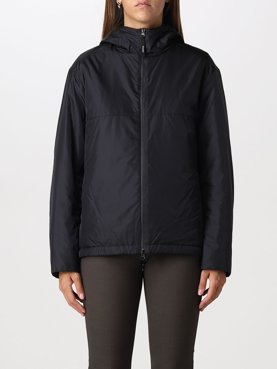 ASPESI: jacket for woman - Black | Aspesi jacket 2N227961 online at ...