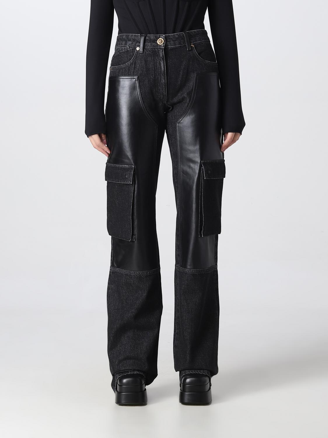 VERSACE jeans for woman Black Versace jeans 10056061A04085 online on