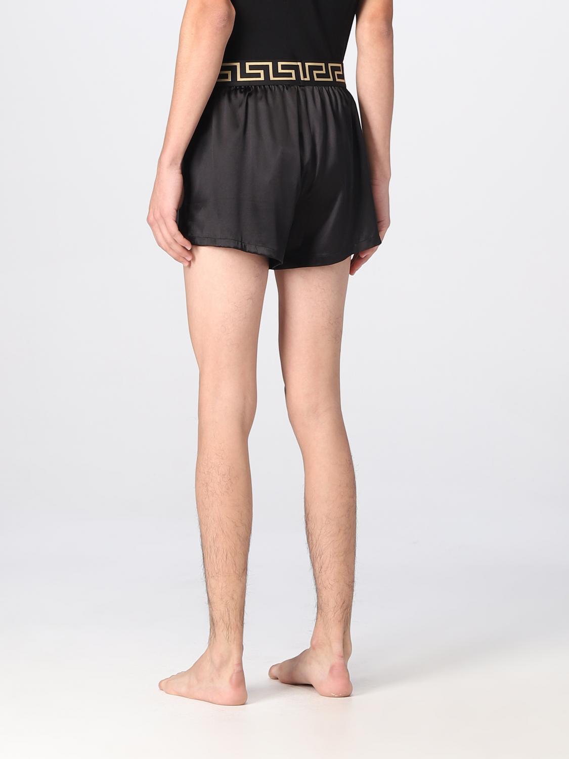 VERSACE pajamas for man Black Versace pajamas 10009481A00986