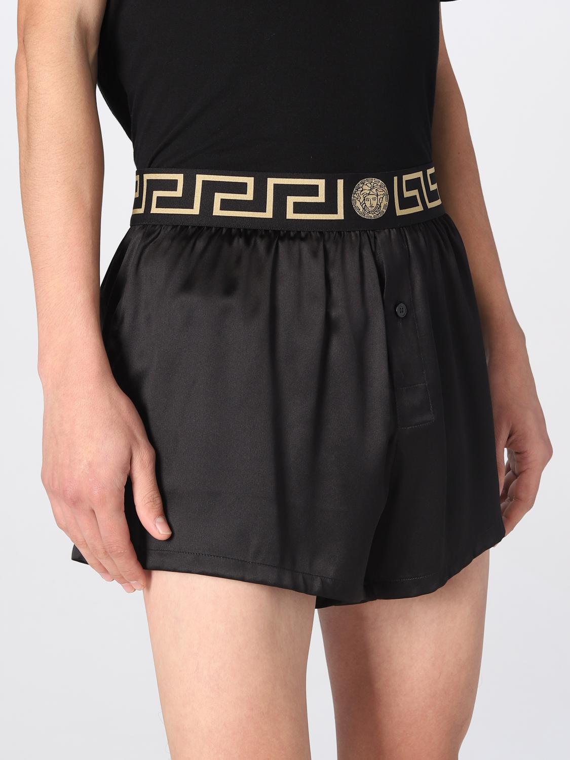 VERSACE pajamas for man Black Versace pajamas 10009481A00986