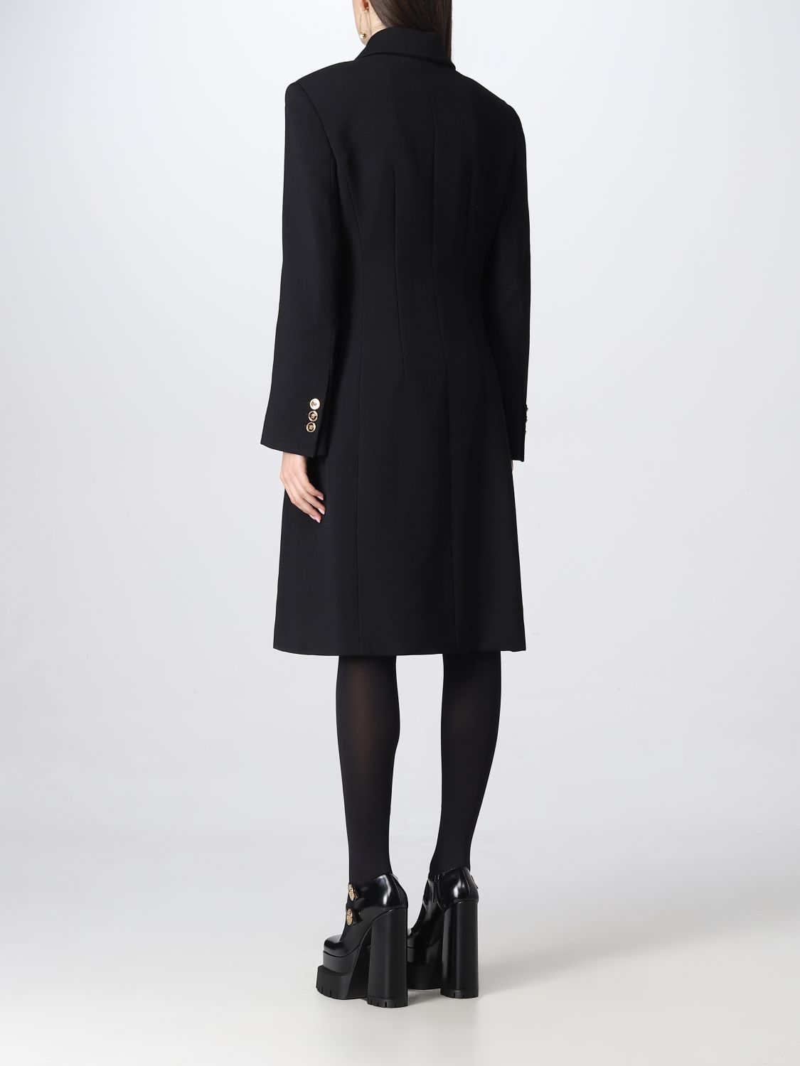 Dolce&Gabbana Black wool tailored coat