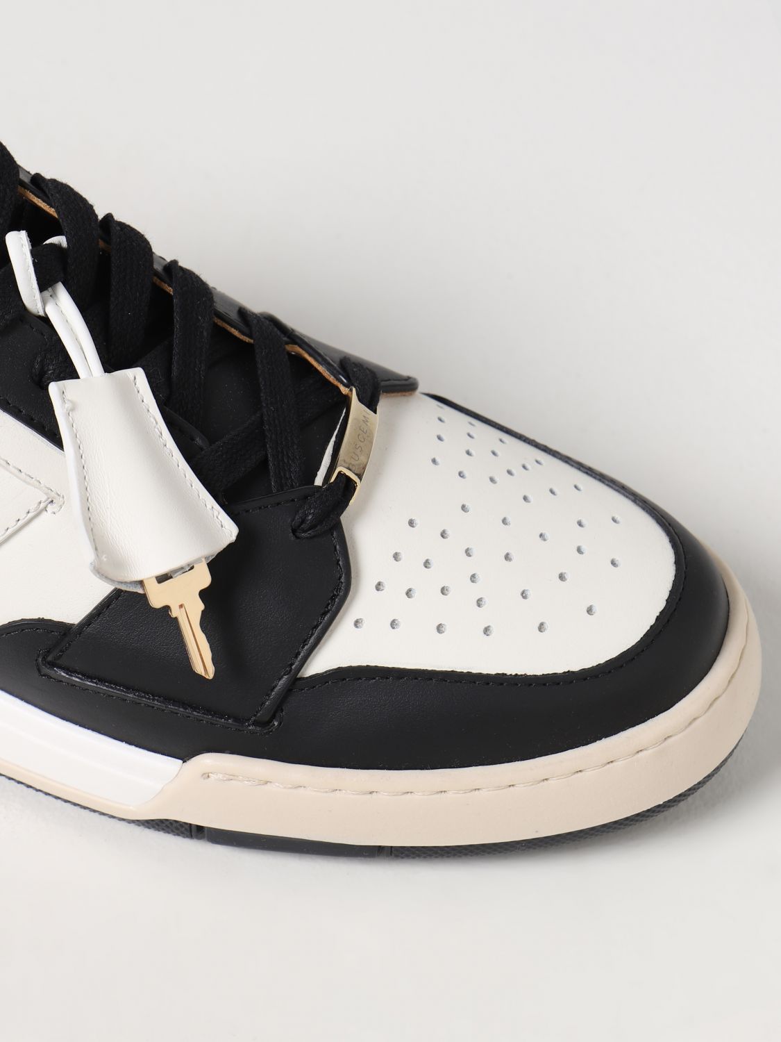 Metro Fusion - Buscemi Air Jon Low Vitello Sneaker - Men’s Shoes BCW22709 / White/Black/Green • L03 / 10 US / 43 It