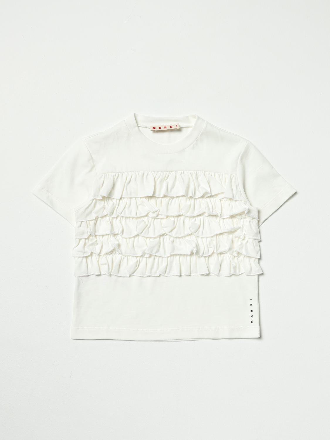 MARNI tshirt for girls White Marni tshirt M00533M00HZ online on