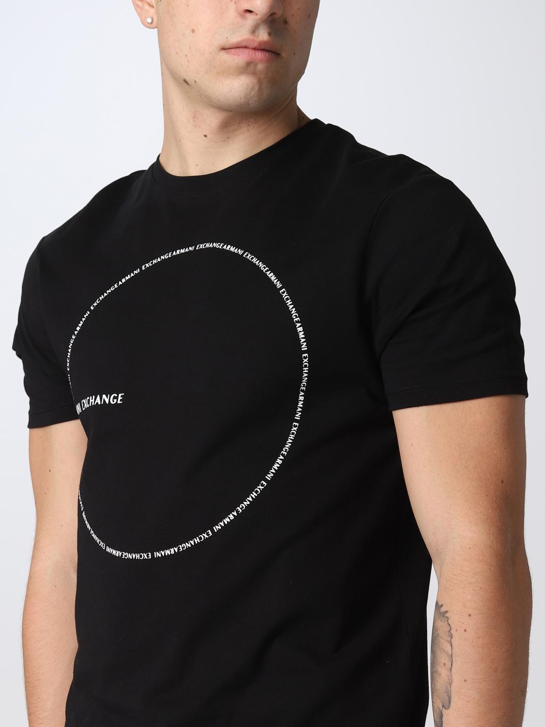 ARMANI EXCHANGE tshirt for man Black Armani Exchange tshirt 6LZTACZJGCZ online on