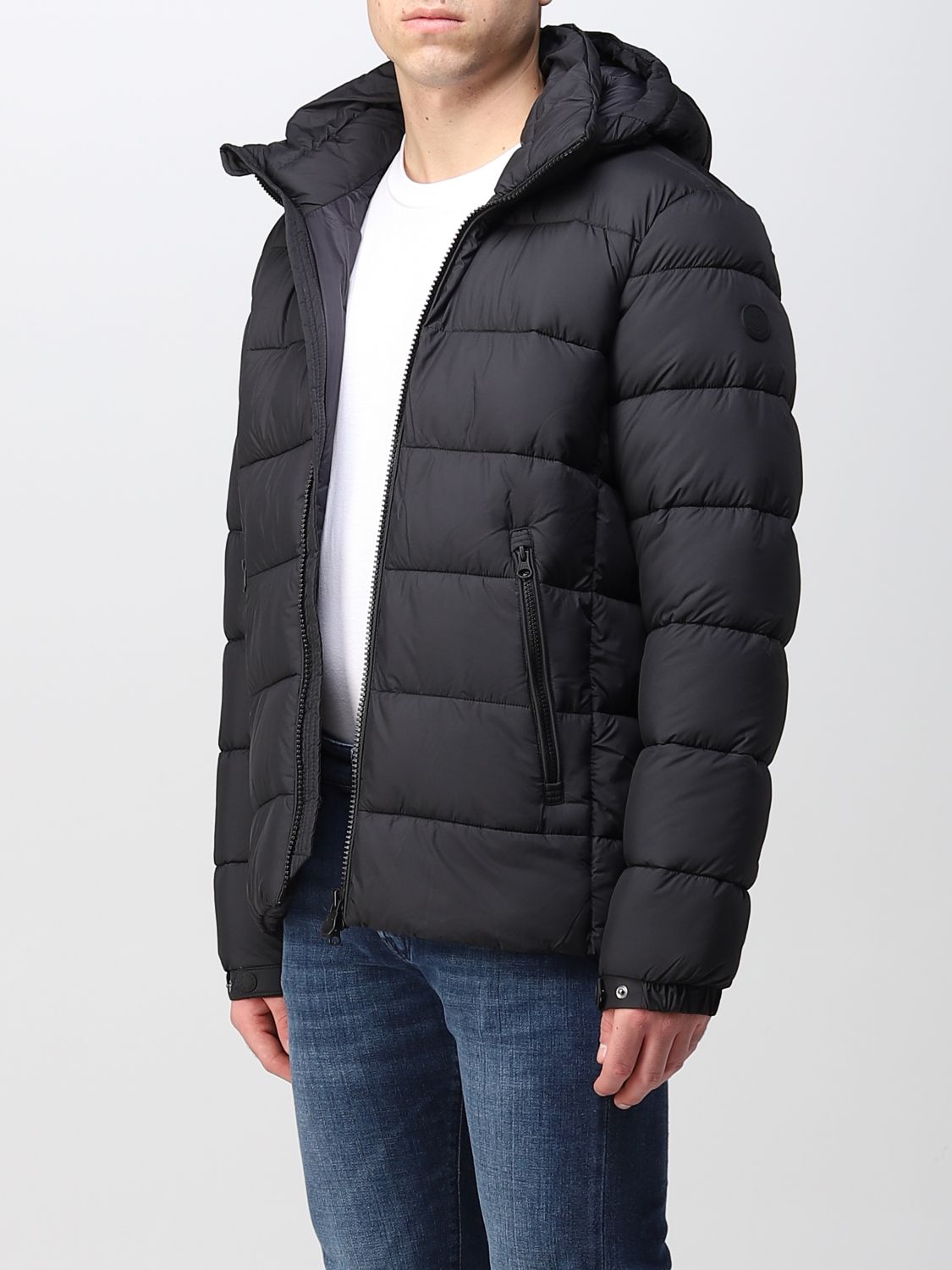 SAVE THE DUCK: coat for man - Black | Save The Duck coat D35560MITO15 ...