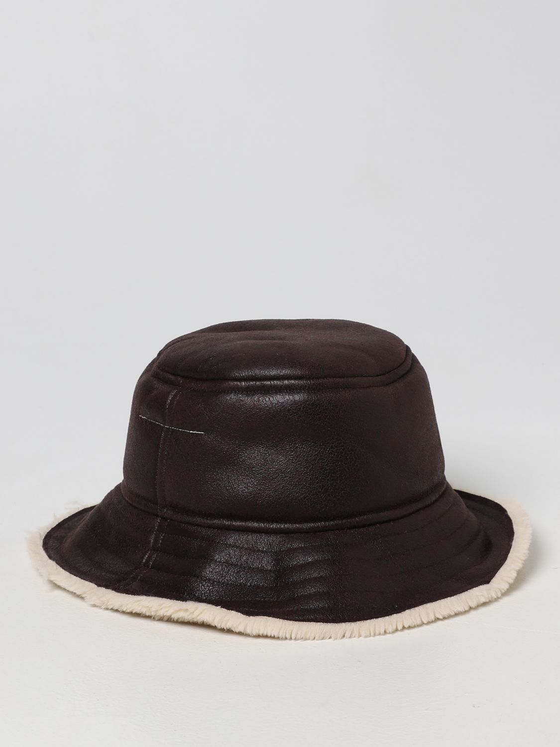 MM6 MAISON MARGIELA: hat for kids - Brown | Mm6 Maison Margiela