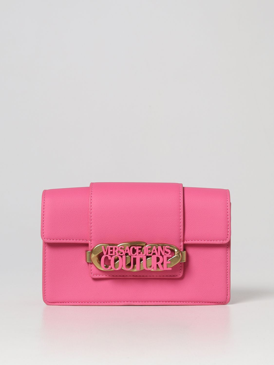 VERSACE JEANS COUTURE: crossbody bags for woman - Fuchsia | Versace ...