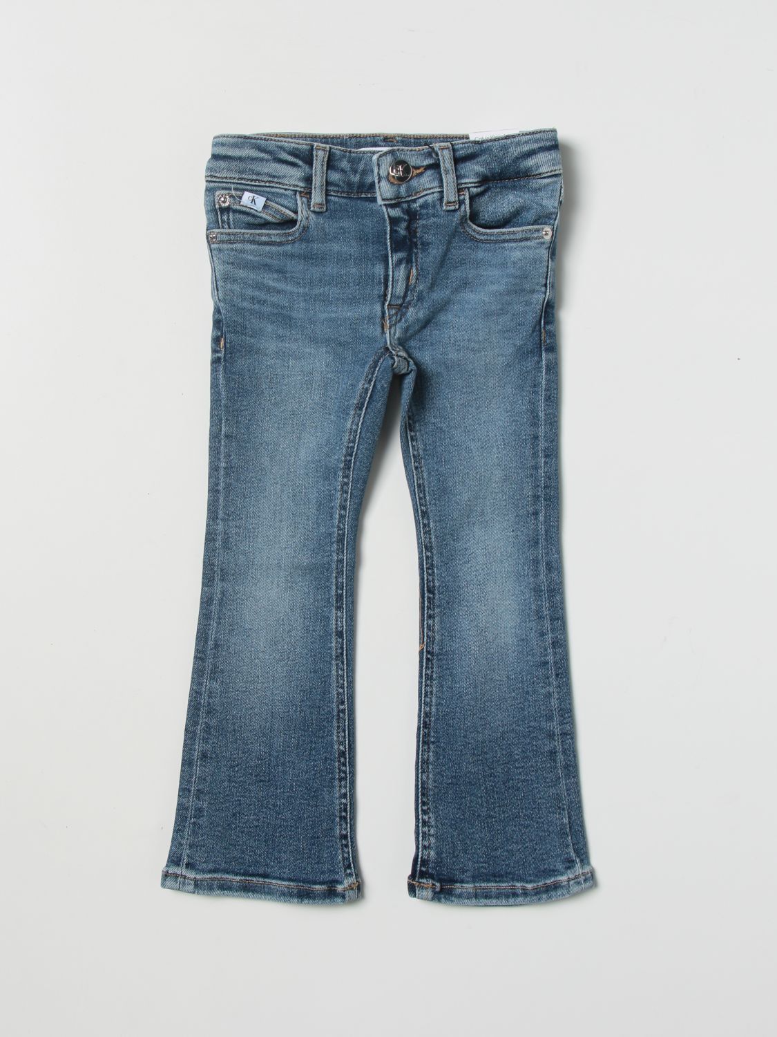 stad woestenij Verhoog jezelf Calvin Klein Outlet: jeans for girls - Denim | Calvin Klein jeans  IG0IG01688 online on GIGLIO.COM