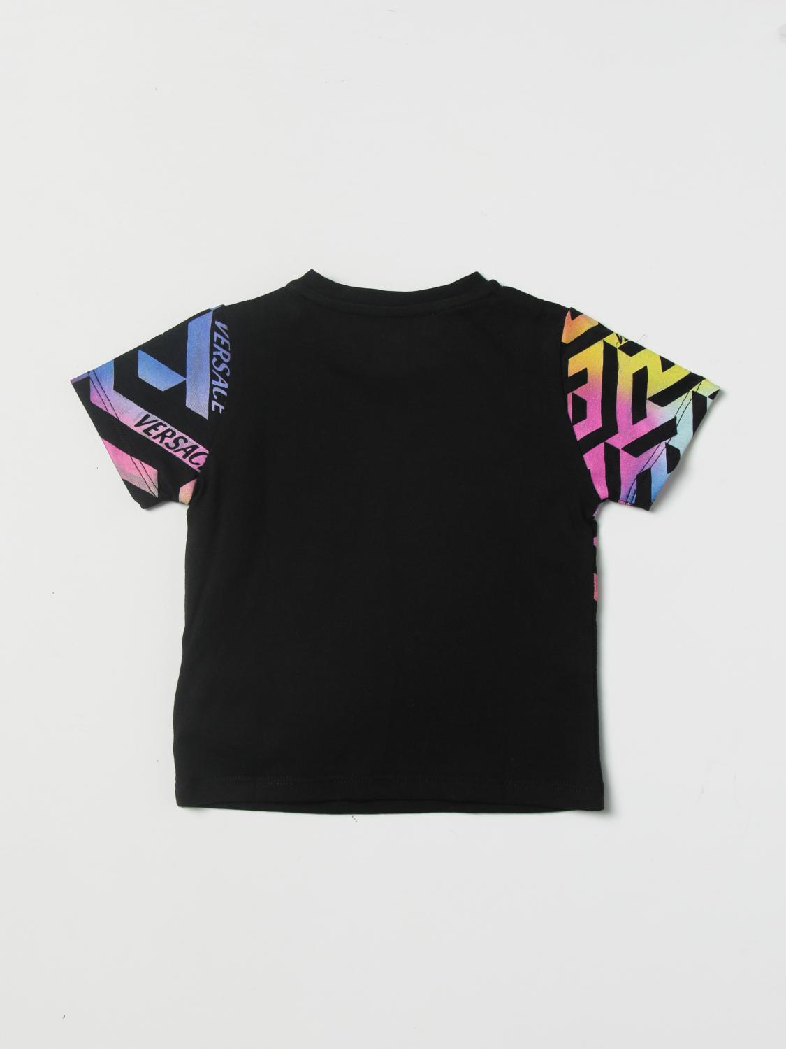 YOUNG VERSACE tshirt for baby Black Young Versace tshirt
