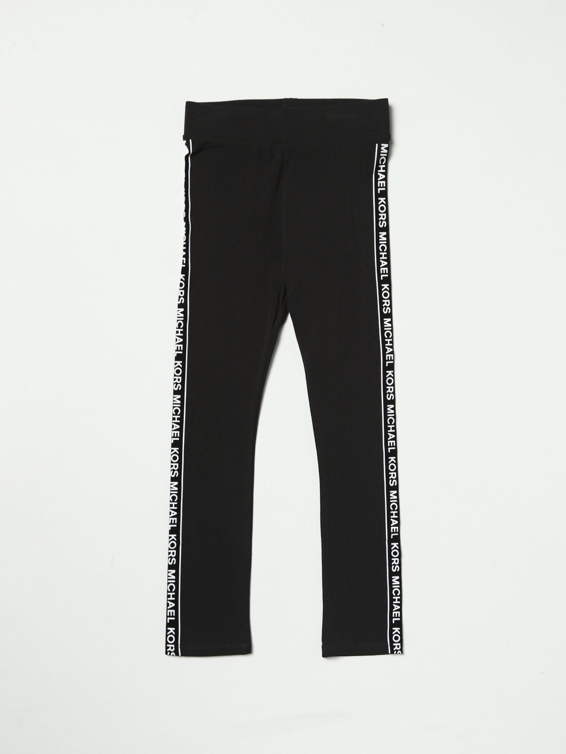 MICHAEL KORS: pants for girls - Black | Michael Kors pants R14117 ...