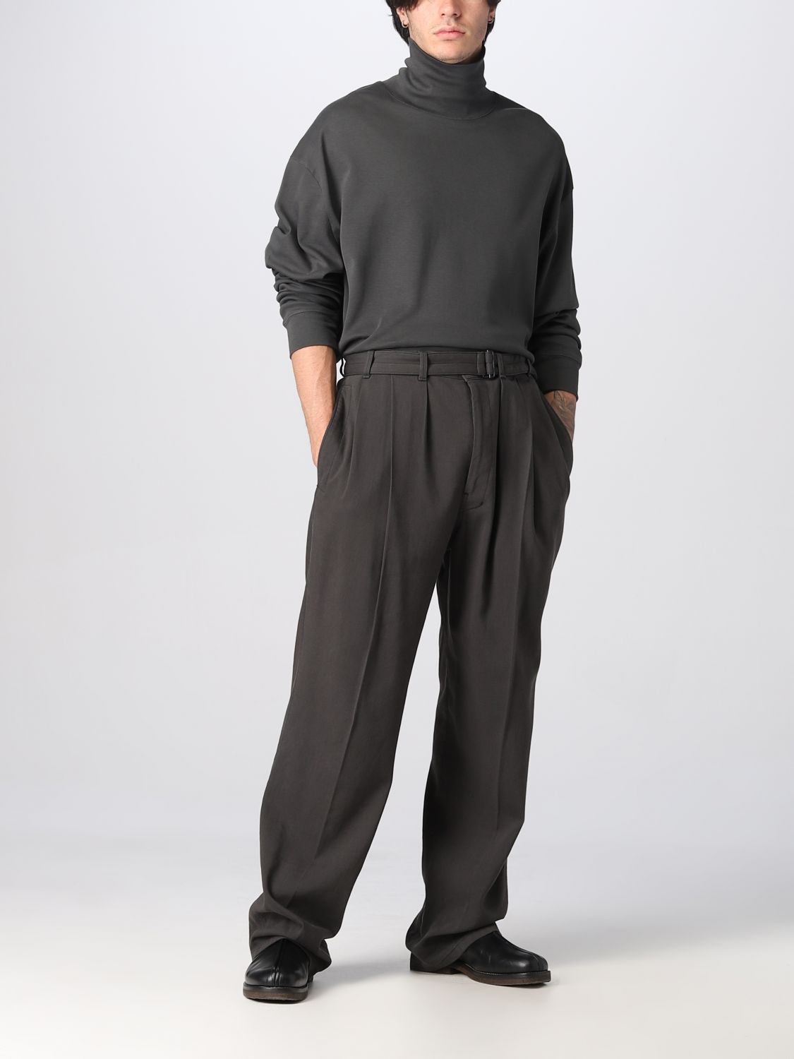 Trousers Lemaire: Lemaire trousers for men black 2