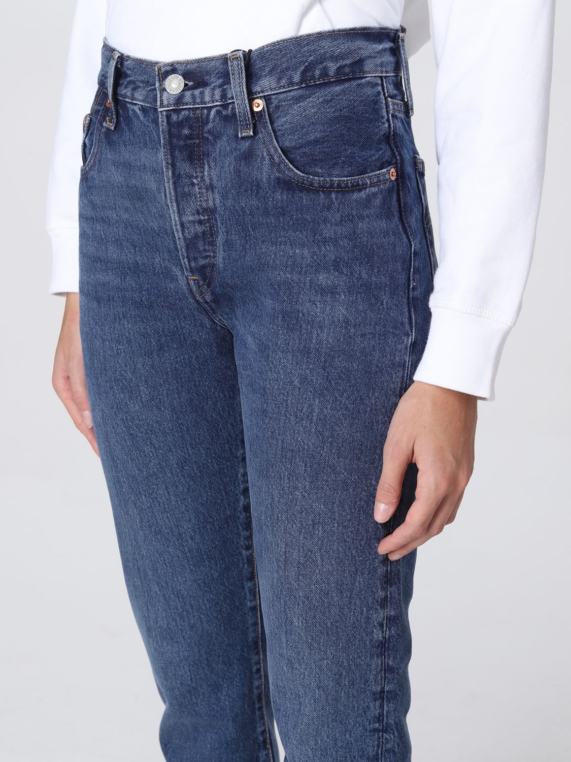 LEVI'S: jeans for woman - Denim | Levi's jeans 362000224 online on ...