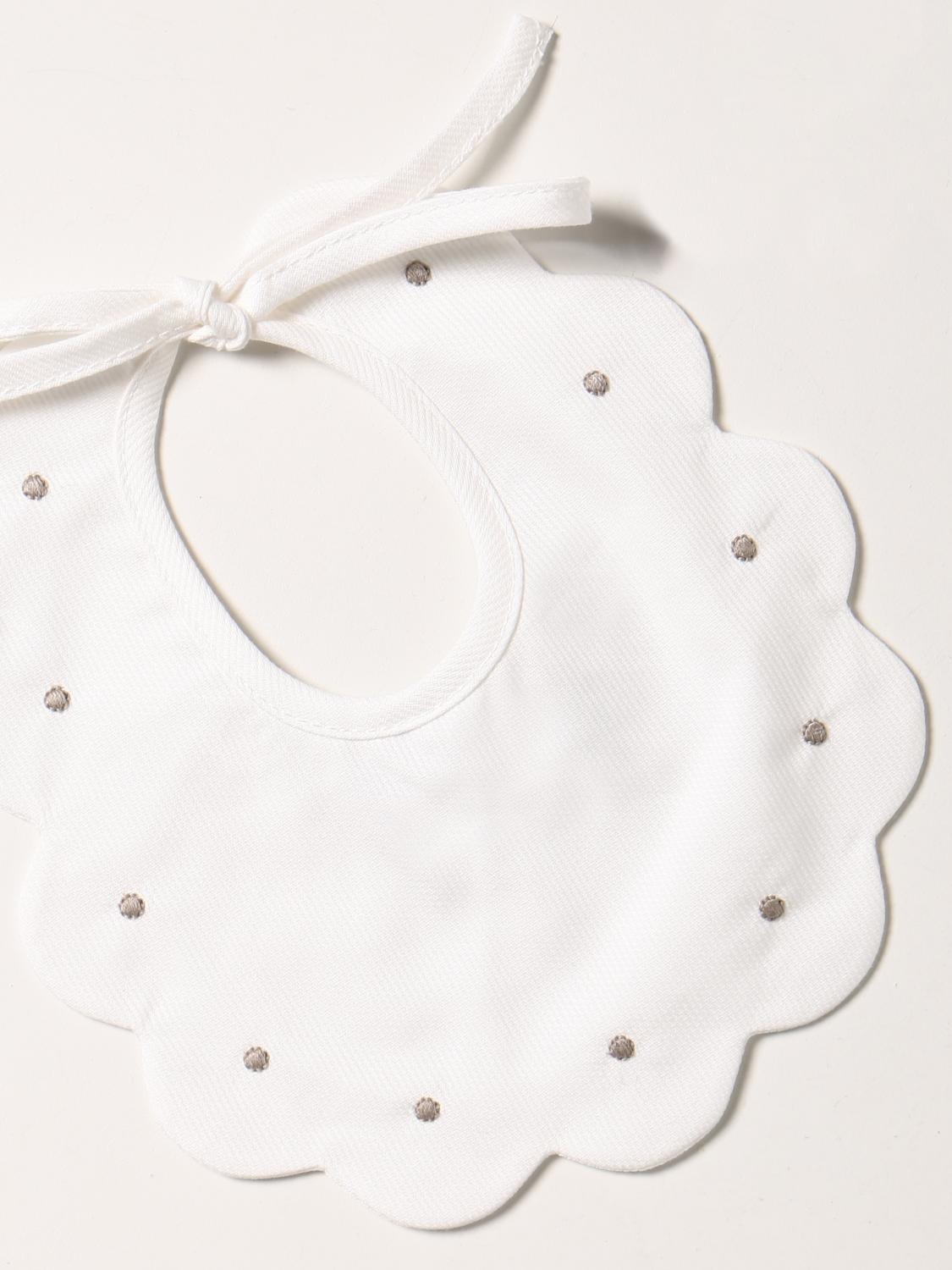 LITTLE BEAR bibs girl for kids White Little Bear bibs girl 1028