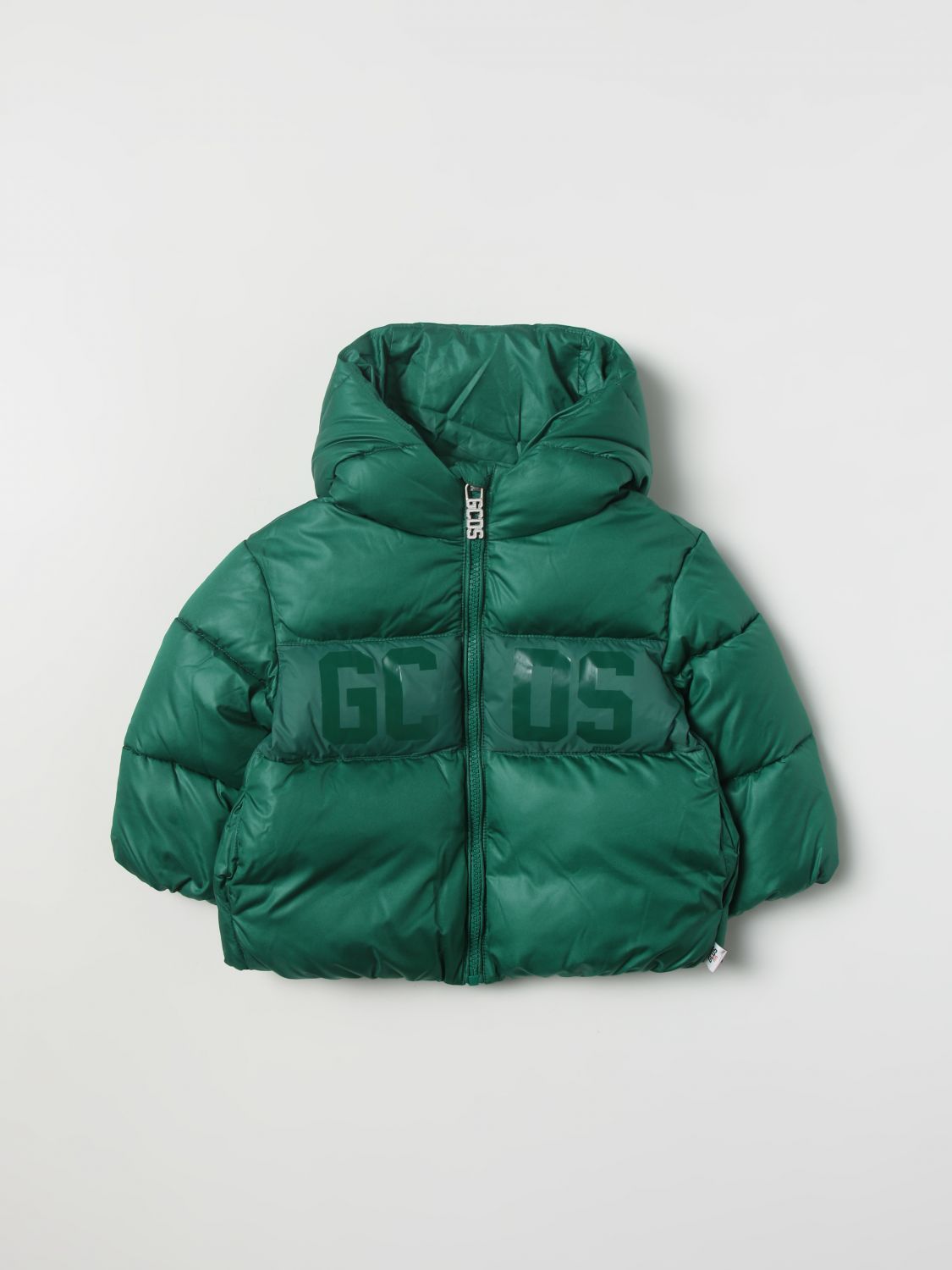 GCDS: jacket for baby - Green | GCDS jacket GUS002L3A53 online at ...