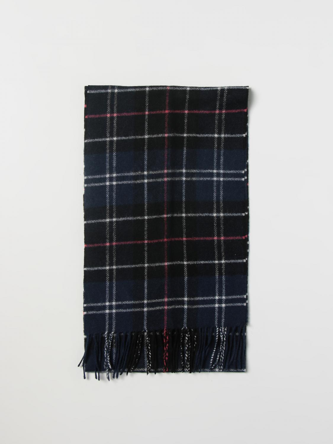 BARBOUR scarf for man Blue Barbour scarf 222USC0001 online on
