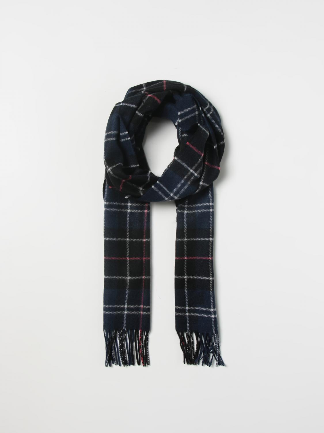 BARBOUR scarf for man Blue Barbour scarf 222USC0001 online on