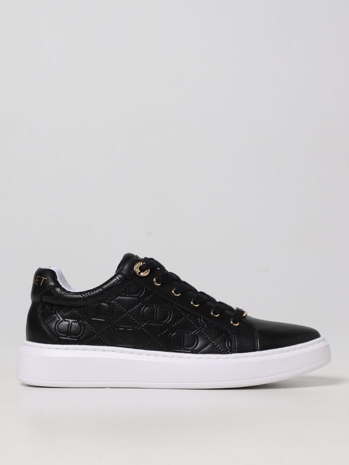 TWINSET: sneakers for woman - Black | Twinset sneakers 222TCT160 online ...