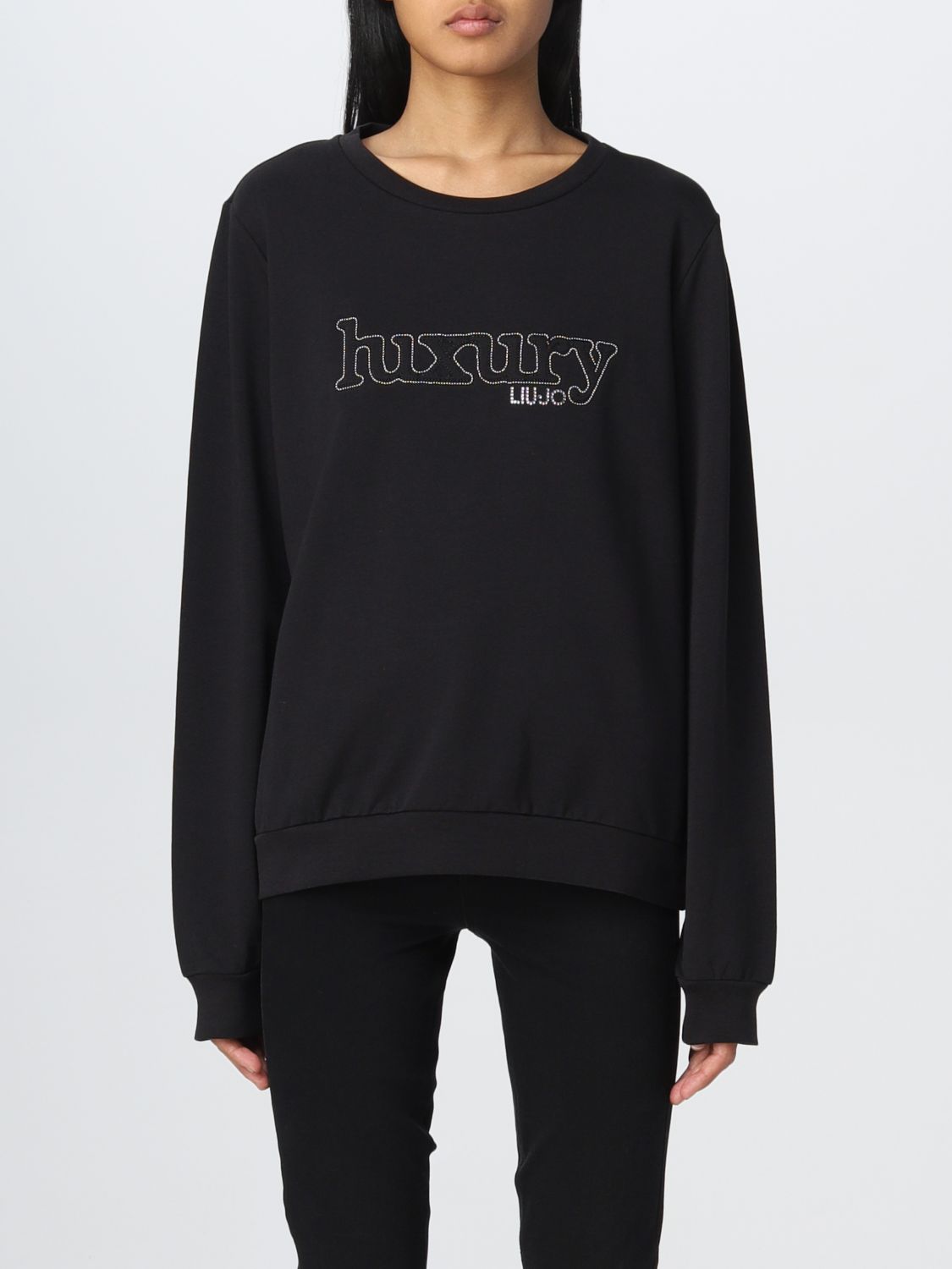 LIU JO: sweatshirt for woman - Black | Liu Jo sweatshirt TF2008F0090 ...