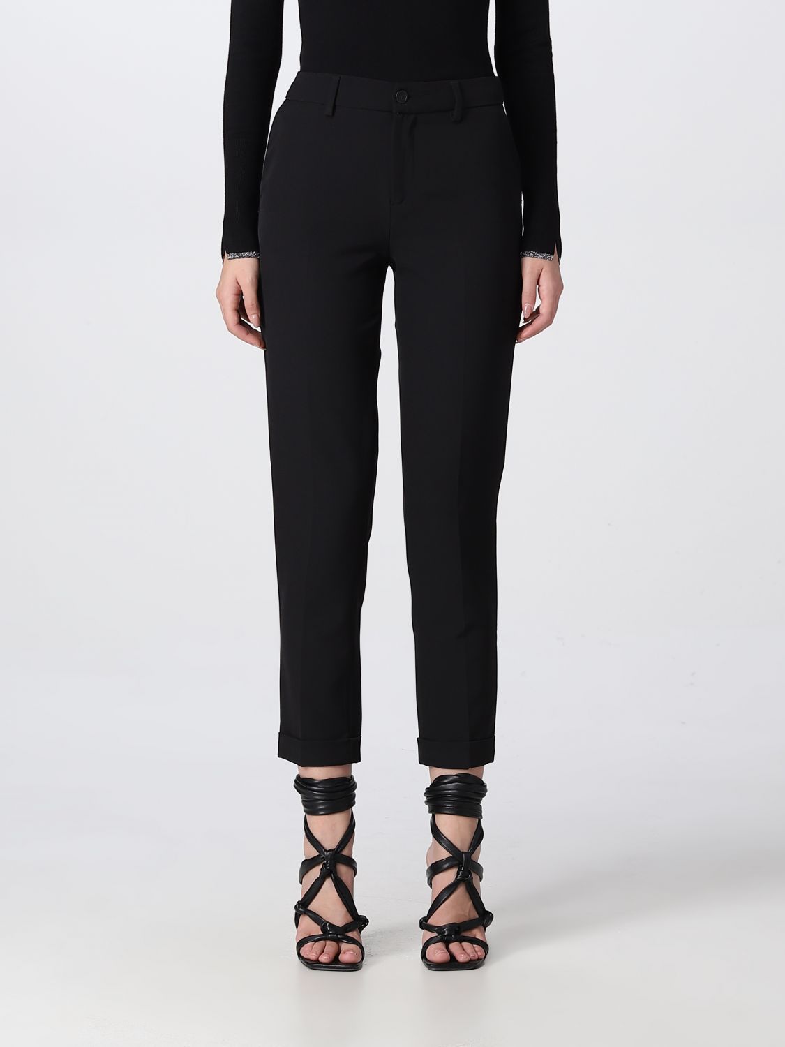 LIU JO: pants for woman - Black | Liu Jo pants WXX046T7896 online on ...