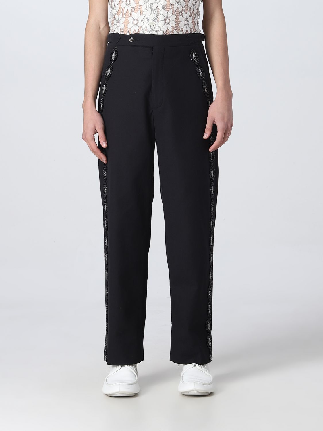 Bode Outlet: pants for man - Black | Bode pants MRBT000002 online on ...