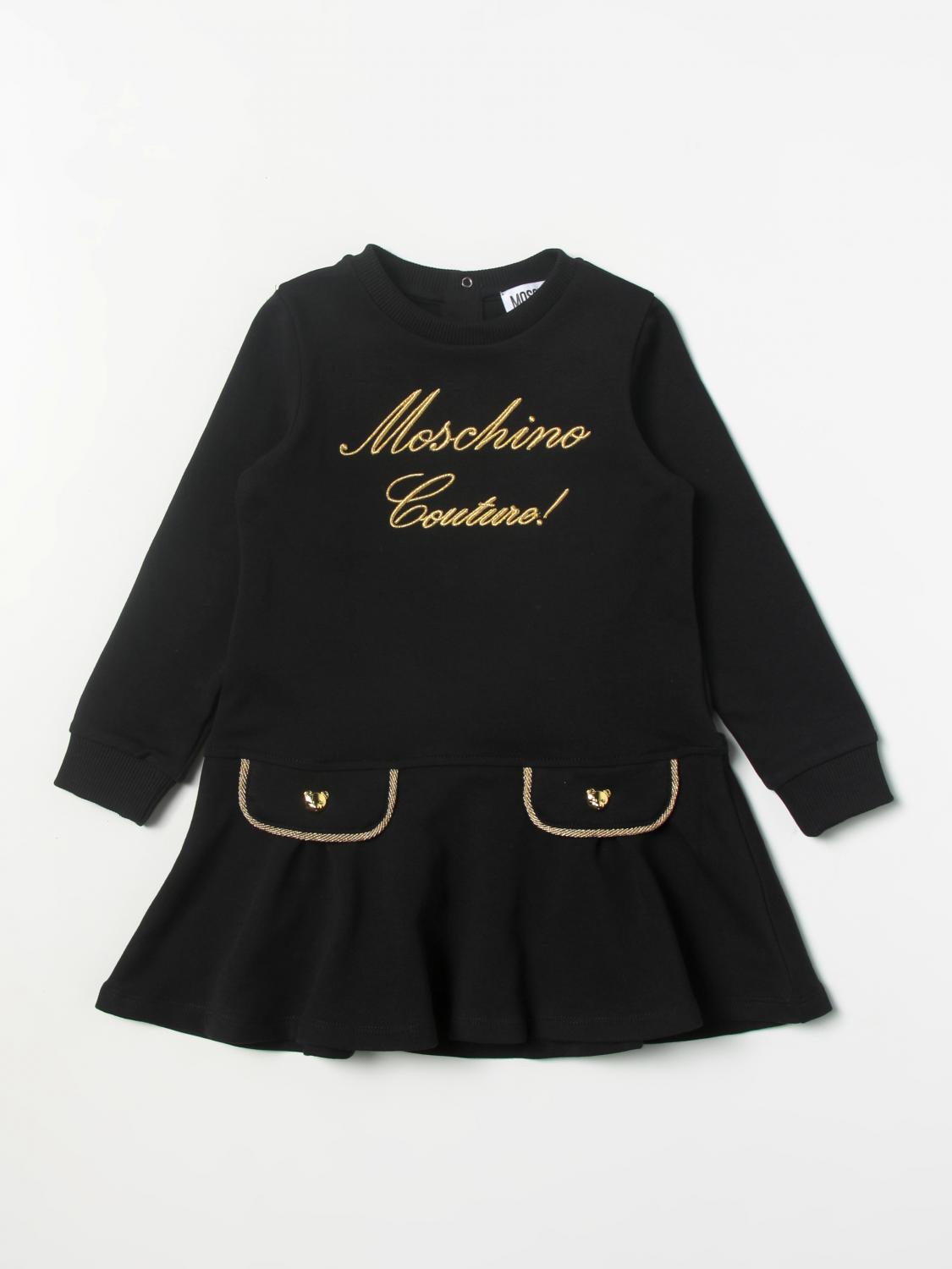 MOSCHINO KID dress for girls Black Moschino Kid dress HDV0CELDA16