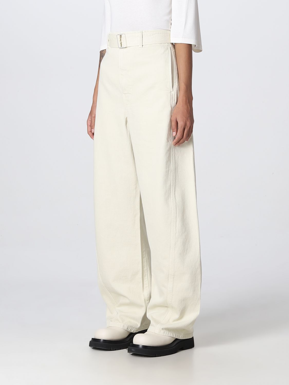 Trousers Lemaire: Lemaire trousers for women white 4