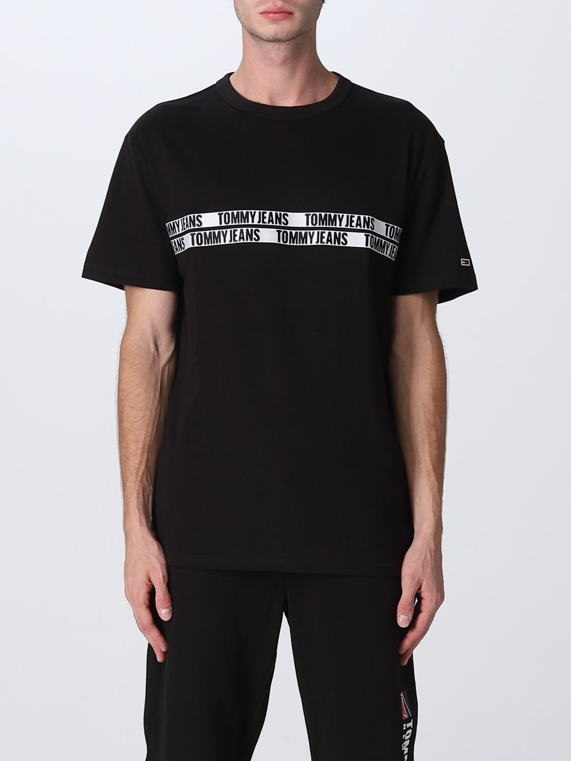TOMMY JEANS: t-shirt for men - Black | Tommy Jeans t-shirt DM0DM13818 ...