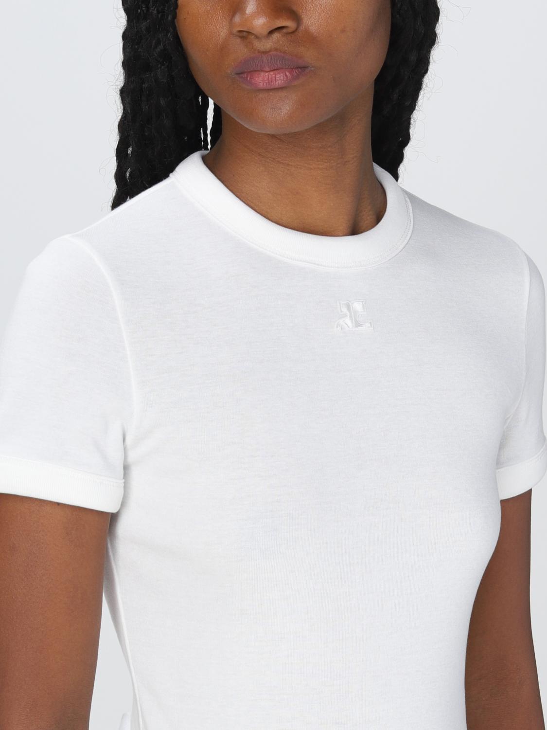 COURRÈGES: t-shirt for woman - White | Courrèges t-shirt